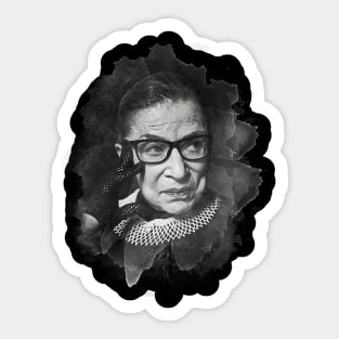 Ruth Bader Ginsburg Watercolor Sticker